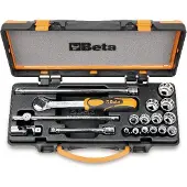 Beta Doppendoos met 13 twaalfkant dopsleutels en 5 toebehoren 910AS/C13 - 009100925