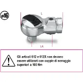 Beta Omschakelbare ratelkop voor momentsleutels 612 - 006120000
