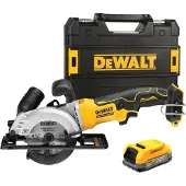 DeWalt DCS571E1T Accu Ultra Compact Cirkelzaag 115mm 18V XR 1.7Ah POWERSTACK in TSTAK