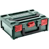 Metabo metaBOX 145 leeg (626883000). Afmetingen: 396 x 296 x 145 mm. Kofferinhoud: 11,2 l. Maximale belasting: 125 kg.