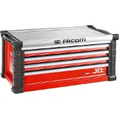 Facom Jet Topcase 4 Laden M5 Rood - JET.C4M5A - JET.C4M5A