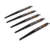 Dewalt Accessoires DT99555-QZ XR 203mm 6TPI Reciprozaagbladen (5 stuks) - DT99555-QZ