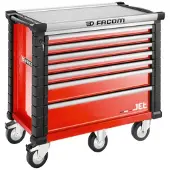 Facom Jet Gereedschapswagen 7 Laden M5 Rood - JET.7M5A - JET.7M5A