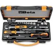 Beta Doppendoos met 11 twaalfkant dopsleutels en 8 toebehoren 900MB/C19 - 009000977