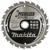Makita B-33093 Specialized Cirkelzaagblad Voor Hout(noest/spijker) - 165 X 20 X 24T