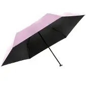 Knirps US.050 Ultra Light Slim Parpalu - met UV-bescherming - rose with black coating paraplu
