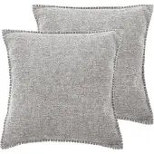 Tiseco Home Studio - Kussen DAMIAN (gevuld) - SET/2 - 100% polyester - Vierkant - 45x45 cm - Greycool