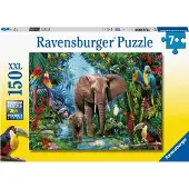 Ravensburger Olifanten in de Jungle Puzzel (150 XXL stukjes)