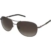 Tommy Hilfiger bruine SF-lens donkerzilveren zonnebril
