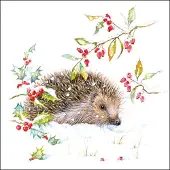 Ambiente - Lunch servetten - Hedgehog in winter