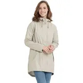Weather Report WEERSBERICHT: Regenjas met capuchon, merk Petra Damen, kleur beige, maat 36