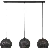 Present Time hanglamp 3xØ25 half ronde metalen hanglampen transpart