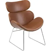 Meubelen-Online Fauteuil Bee vintage bruin moderne design stoel