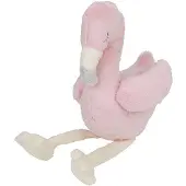 Nature Planet Pluche knuffel flamingo vogel van 20 cm - Vogel knuffels