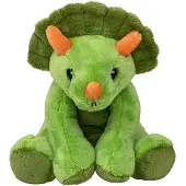 Nature Planet Pluche knuffel dinosaurus Triceratops - 20 cm - Speelgoed - Knuffeldier