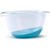 Whitefurze Beslagkom/mengkom - 6 liter - kunststof - blauw - Mengkommen