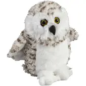 Ravensden Pluche knuffel dieren Sneeuwuil vogel van 18 cm - Vogel knuffels
