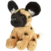 Ravensden Pluche knuffel dieren Afrikaanse Wilde Hond 15 cm - Knuffeldier