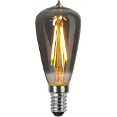 Star Trading Kogellamp - E14 - 1.6W - Super Warm Wit <2200K - Filament - Rookglas