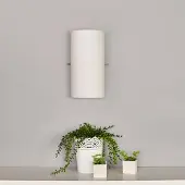 LUCANDE Wandlamp Sidra , dimbaar, wit / opaal, Woon-/ Eetkamer, Glas, Modern, wandlamp