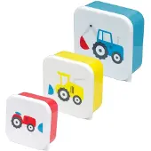 Puckator Brooddoos /. lunchbox traktor set van 3 -