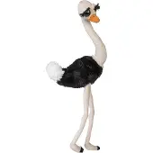 Nature Planet grote pluche struisvogel knuffel dier - 65 cm - Knuffeldieren