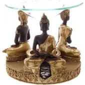 Puckator | Oliebrander | Waxmelts | Goud & Bruin & Glas Mozaiek | Thaise Boeddha