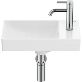Roca Ona wastafel compact met overloop 45 x 26 cm, wit