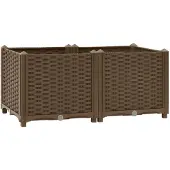 vidaXL Plantenbak verhoogd 80x40x38 cm polypropyleen
