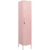 vidaXL Lockerkast 35x46x180 cm staal roze