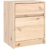 vidaXL Nachtkastje 40x31x50 cm massief grenenhout