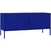 vidaXL Tv-meubel 105x35x50 cm staal marineblauw