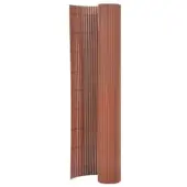 vidaXL Tuinafscheiding dubbelzijdig 110x500 cm bruin