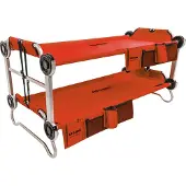 Disc-O-Bed Kid-O-Bunk kinder camping stapelbed incl. zijtassen rood / zilver