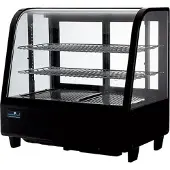 CaterCool Koelvitrine ZWART 100 Ltr, H68 x B45 x L68, 230V / 164W