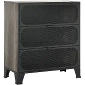 vidaXL Opbergkast 72x36x82 cm metaal en MDF grijs