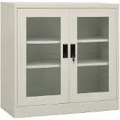 vidaXL Kantoorkast 90x40x90 cm staal lichtgrijs