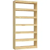 vidaXL Boekenkast / kamerscherm 100x30x200 cm massief grenenhout