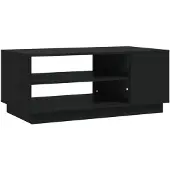 vidaXL Salontafel, zwart, 102x55x43 cm, houtvezel