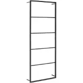 vidaXL Handdoekenrek 45x10x115 cm staal zwart