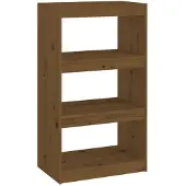 vidaXL Boekenkast/kamerscherm 60x30x103,5 cm grenenhout honingbruin