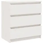 vidaXL Nachtkastje 60x36x64 cm massief grenenhout wit
