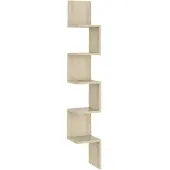 vidaXL Hoekwandschap 20x20x127,5 cm bewerkt hout sonoma eikenkleurig