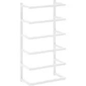 vidaXL Handdoekenrek 24x12x48 cm staal wit