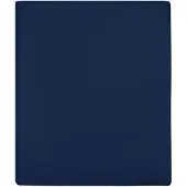 vidaXL Hoeslaken jersey 90x200 cm katoen marineblauw