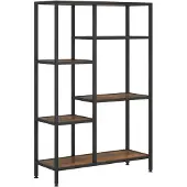 vidaXL Boekenkast 80x30x120 cm staal en bewerkt hout