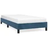 vidaXL Bedframe zonder matras, donkerblauw, 80x200 cm, fluweel
