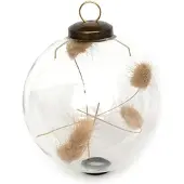 Leeff Kerstbal met pluim - Kerstballen - glas - Ø 9 centimeter