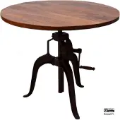 Gister&Vandaag Eettafel / bartafel Crank ø 75cm | in hoogte verstelbaar, Rond, eettafel / bartafel met crank