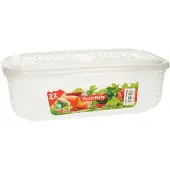 PlasticForte Vershoudbakje - vriezer en magnetron - 3,7L - kunststof - mealprep